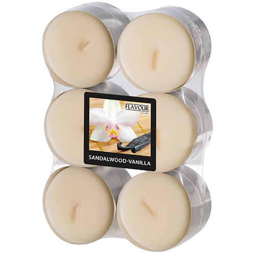 Flavour by GALA Maxi Duftlichte Ø 58 mm · 24 mm elfenbein - Sandalwood-Vanilla Flavour by GALA Maxi Duftlichte Ø 58 mm · 24 mm elfenbein - Sandalwood-Vanilla