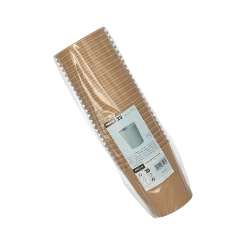 5500 Suppenbecher, Pappe rund 470 ml Ø 9,8 cm · 10 cm braun