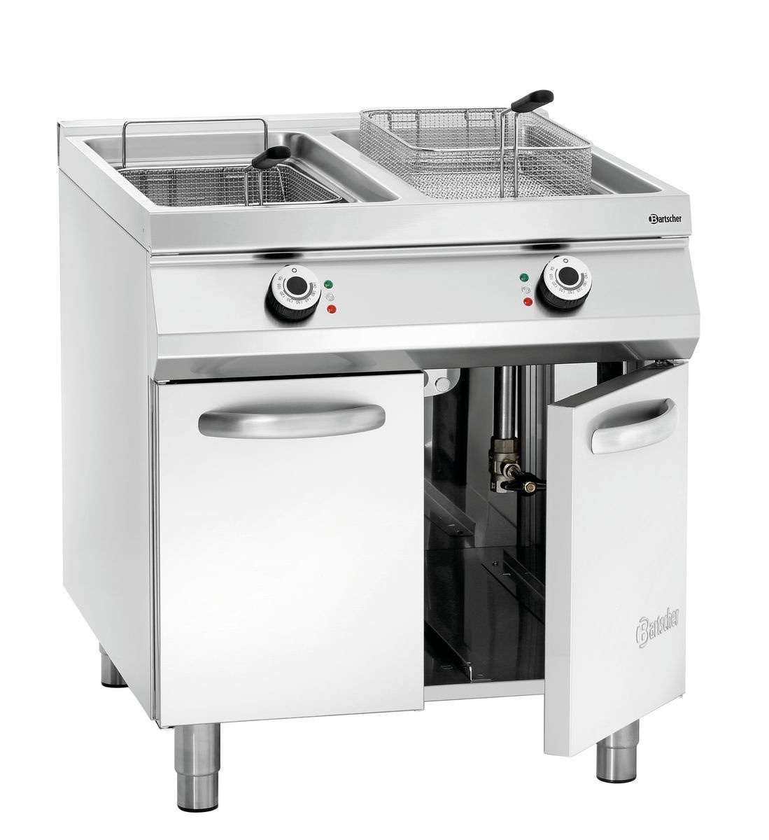 Elektro-Standfritteuse, 2 Becken Elektro-Standfritteuse, 2 Becken