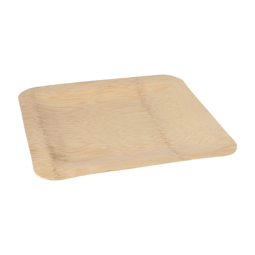 6000 Teller, Bambus "pure" eckig 1,5 cm x 25,5 cm x 25,5 cm