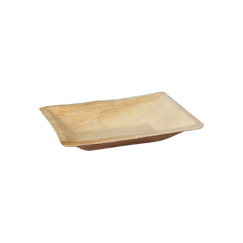 4200 Teller Palmblatt "pure" eckig 3 cm x 17 cm x 12 cm natur