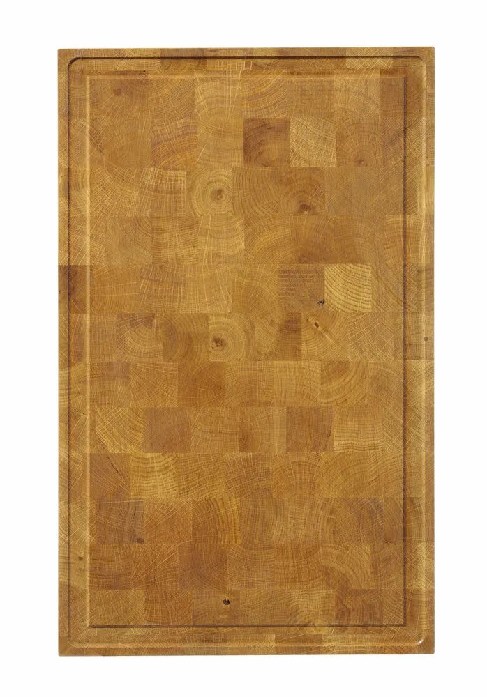 Servierbrett aus Eichenholz, Hirnholz, 325x265x(H)30mm