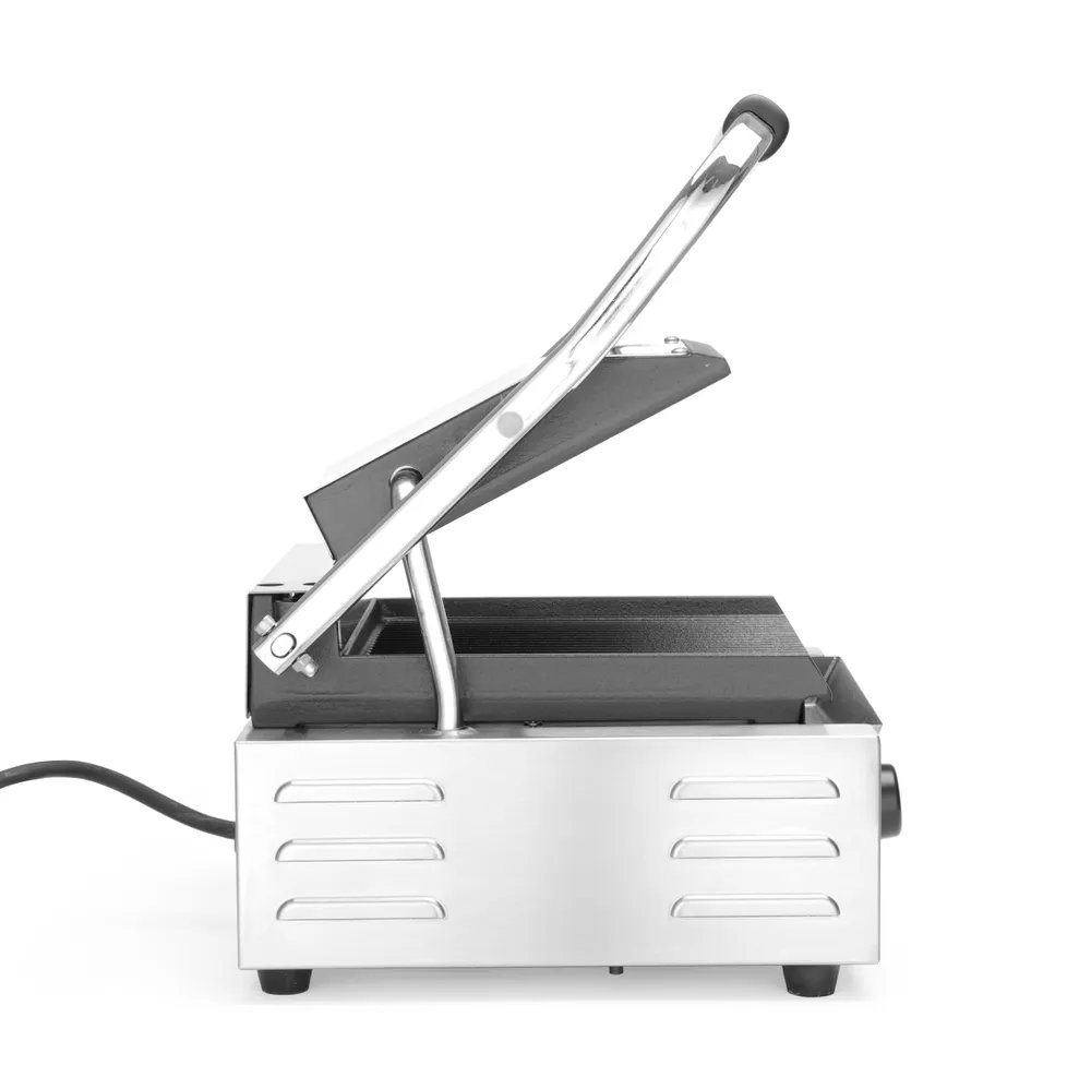 Kontaktgrill - Einzelversion, oben und unten gerillt, 230V/1800W, 310x375x(H)216mm