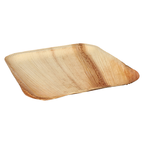 2400 Teller, Palmblatt "pure" eckig 25,5 cm x 25,5 cm x 1,5 cm