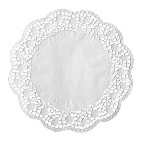 60000 Tortenspitzen rund Ø 32 cm weiss