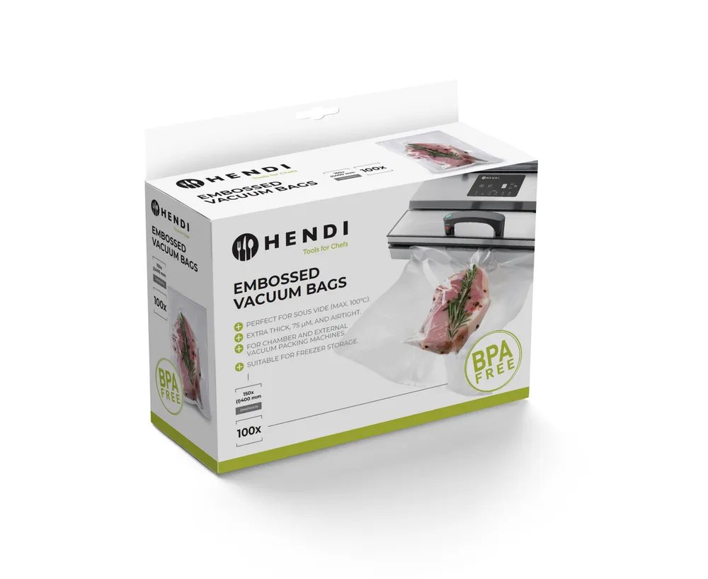 Vakuum-Kochbeutel, geprägt, 100 Stk., 150x400mm