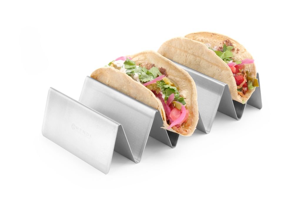 Taco-Halter, HENDI, 4 Fächer, 225x115x(H)50mm