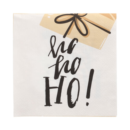 23040 Servietten, 3-lagig 1/4-Falz 33 cm x 33 cm "Christmas Cartoon"
