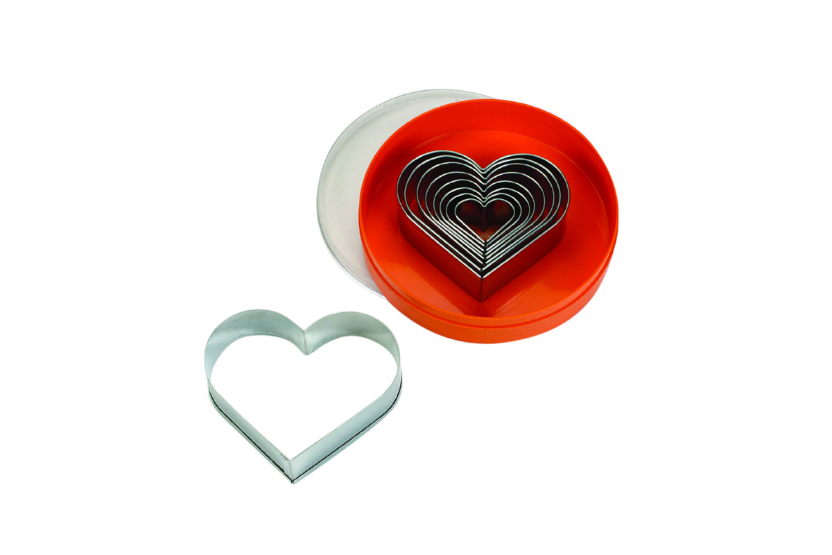 Ausstechersatz Herz, glatt