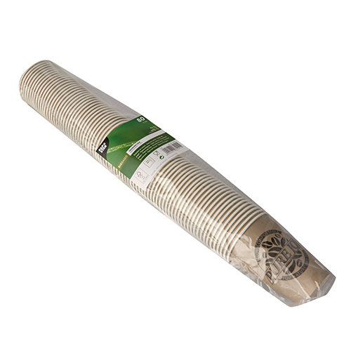 80 Trinkbecher, Pappe 0,18 l Ø 7 cm · 9,2 cm taupe "Pure Joy" 24000 Trinkbecher, Pappe 0,18 l Ø 7 cm · 9,2 cm taupe "Pure Joy"