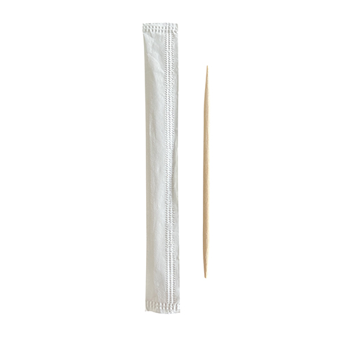 576000 Zahnstocher, Holz gehüllt "pure" rund 6,5 cm