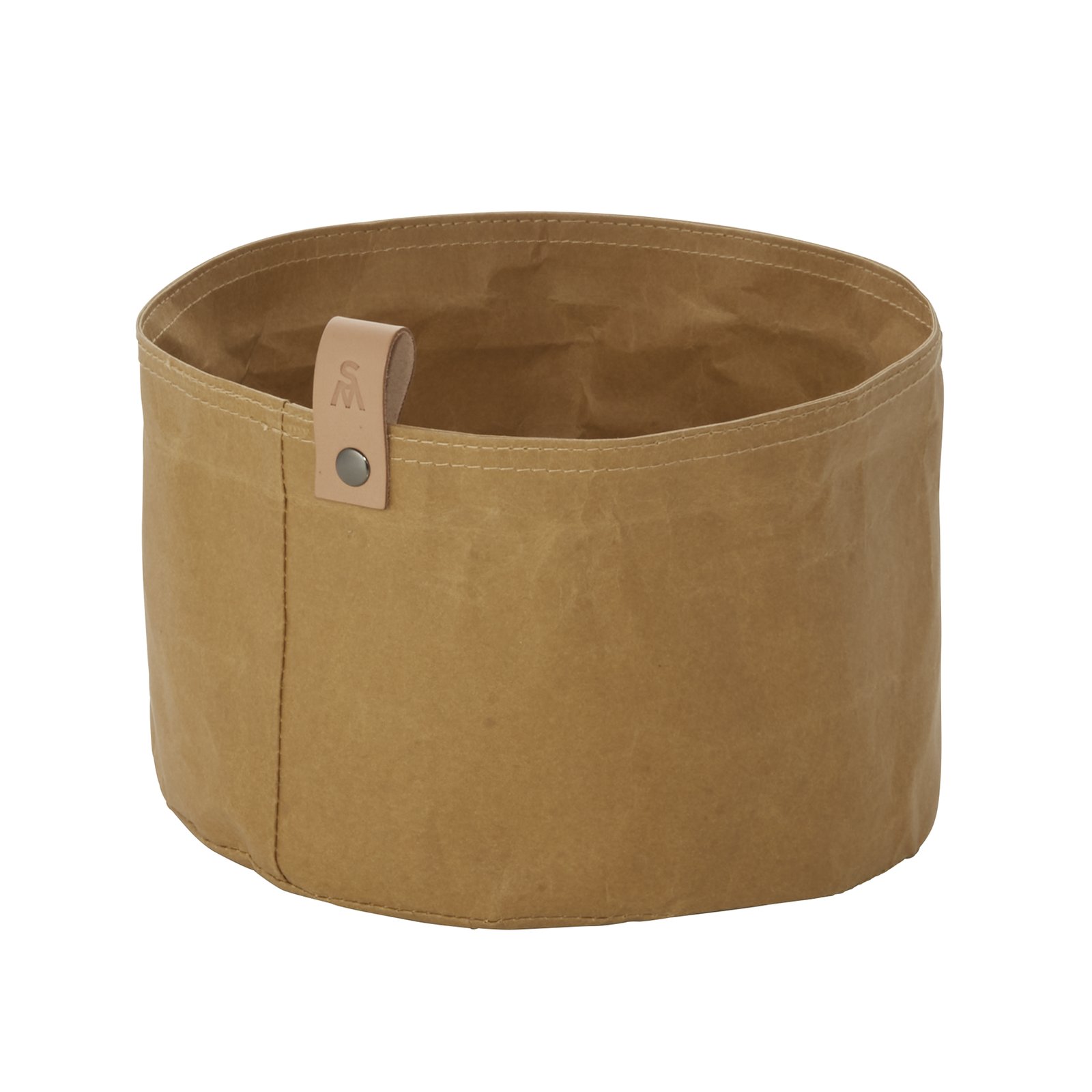 Brottasche CRAFT & CRUMBLE, Ø 30 cm, Höhe 22 cm, khaki, Kraft Paper
