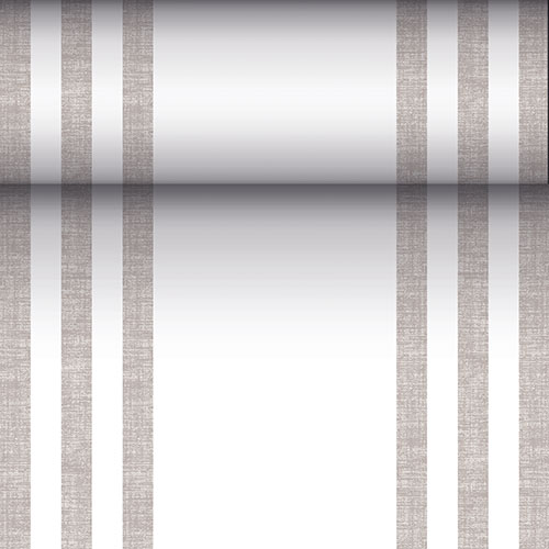 112 Tischläufer, stoffähnlich, PV-Tissue Mix "ROYAL Collection" 24 m x 40 cm grau "Lines"