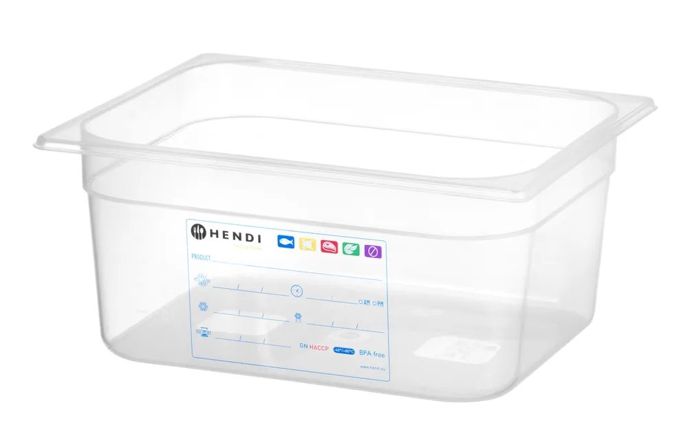 Gastronorm-Behälter 1/2, GN 1/2, 9,5L, Transparent, 325x265x(H)150mm