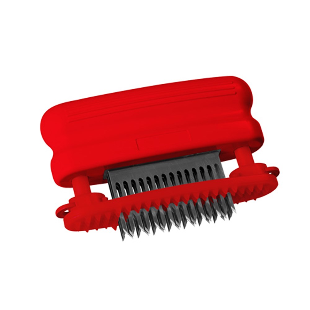 Fleischmürber, 45 Einzelklingen, Griff rot Fleischmürber, 45 Einzelklingen, Griff rot