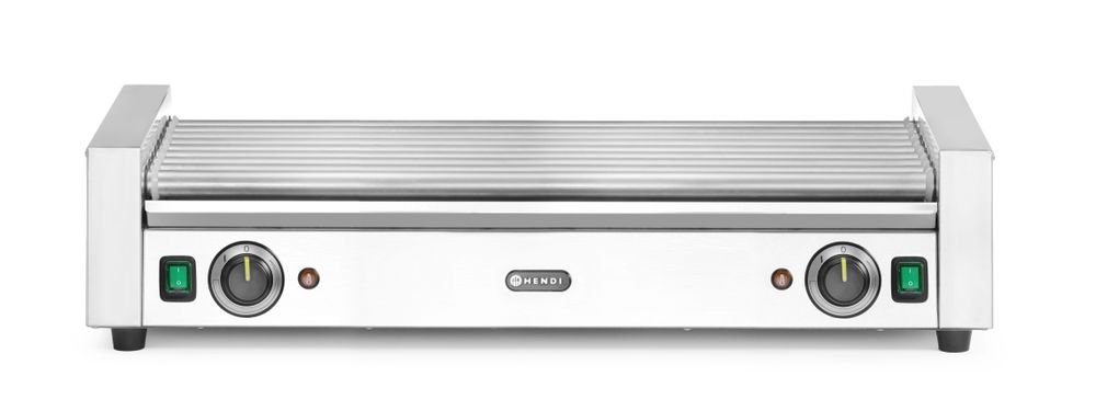Rollengrill XL - 2 Zonen, 14 Rollen, Silber, 220-240V/2000W, 732x590x(H)168mm Rollengrill XL - 2 Zonen, 14 Rollen, Silber, 220-240V/2000W, 732x590x(H)168mm