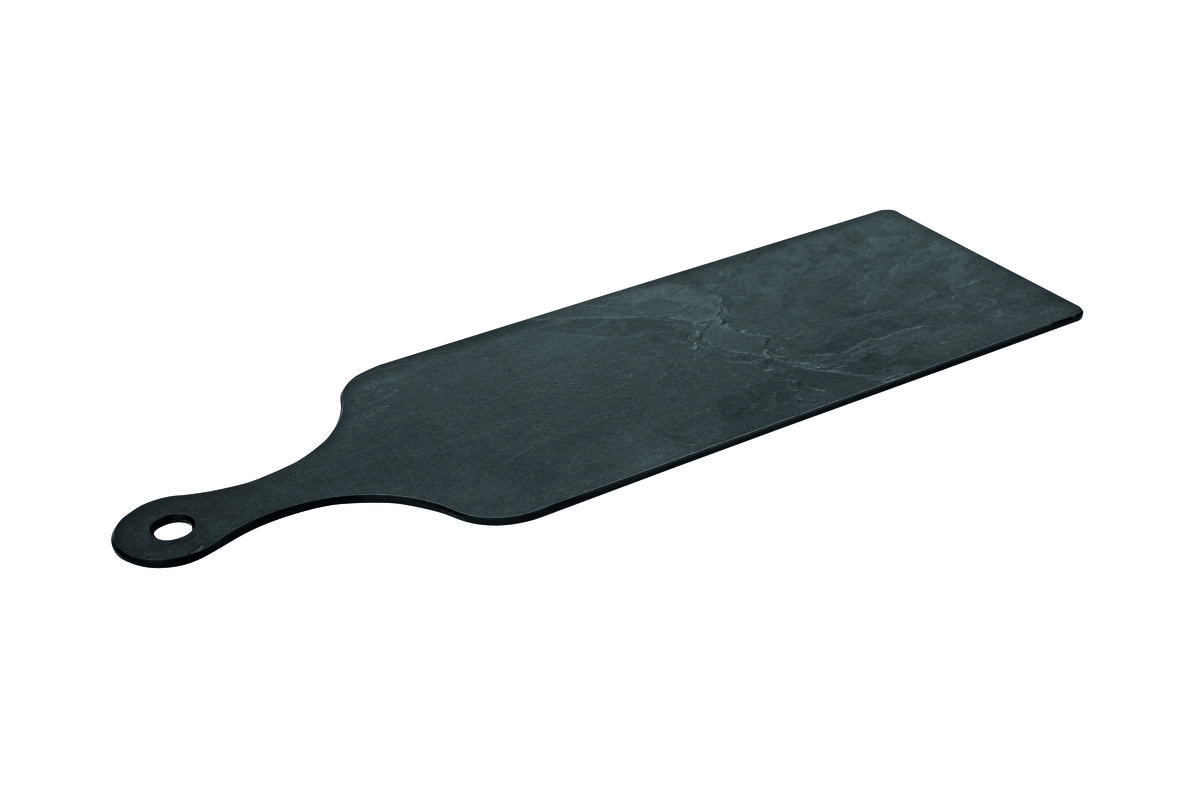 Auslagetablett "Schiefer" rechteckig mit Griff 600 x 200 mm