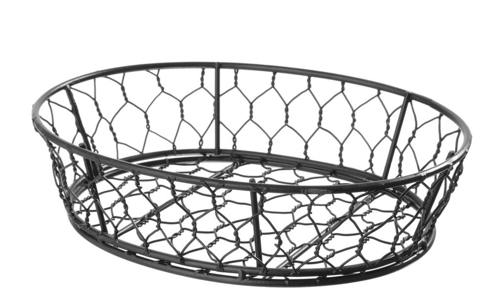 Drahtkorb Basic, oval, HENDI, 230x180x(H)60mm