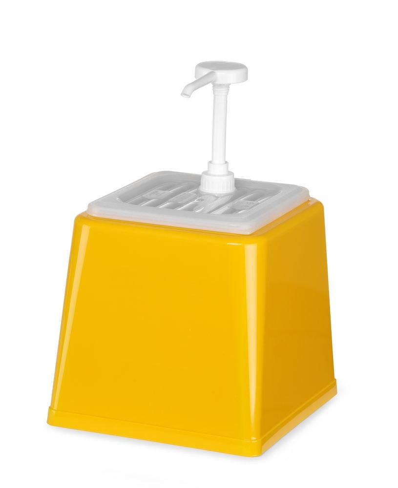 Pump-Saucenspender, HENDI, 2,5L, Rot, 230x210x(H)327mm Pump-Saucenspender, HENDI, 2,5L, Weiß, 230x210x(H)327mm