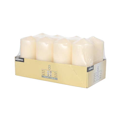 2304 Stumpenkerzen Ø 50 mm · 100 mm creme