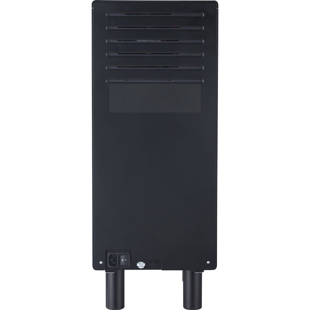 Milchkühlschrank, schwarz, mit Temperaturanzeige, 240x470x610 mm (BxTxH), 0,065 kW