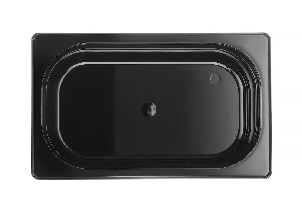 Gastronorm-Behälter 1/4, Profi Line, GN 1/4, 2,8L, Schwarz, 265x162x(H)100mm Gastronorm-Behälter 1/4, Profi Line, GN 1/4, 1,8L, Schwarz, 265x162x(H)65mm