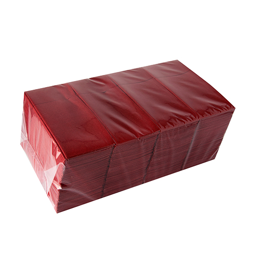 14400 Bestecktaschen, Airlaid 40 cm x 33 cm bordeaux mit Besteckfalz