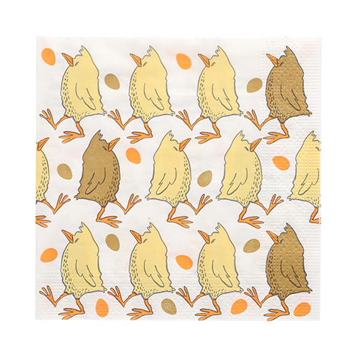 21600 Servietten, 3-lagig 1/4-Falz 33 cm x 33 cm ! "Påsktider"