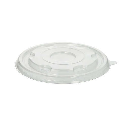 4200 Deckel für Schalen R-PET rund Ø 17 cm · 1,5 cm weiss