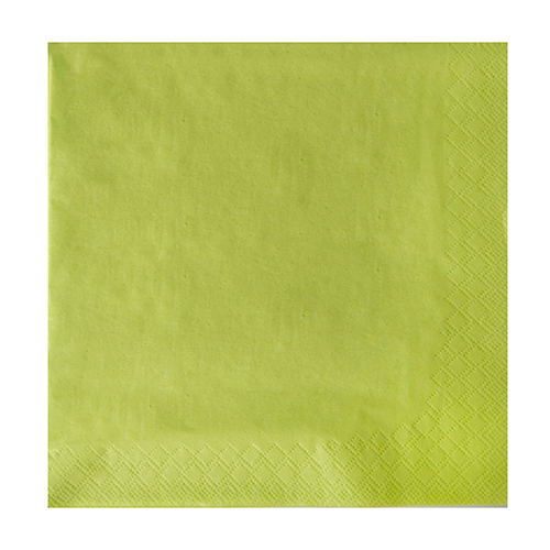 1000 Servietten, 3-lagig 1/4-Falz 40 cm x 40 cm limonengrün 20000 Servietten, 3-lagig 1/4-Falz 40 cm x 40 cm limonengrün