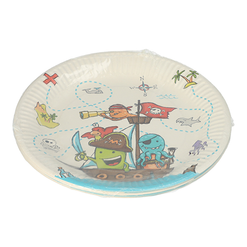 200 Teller, Pappe rund Ø 23 cm "Pirate Crew" 12000 Teller, Pappe rund Ø 23 cm "Pirate Crew"