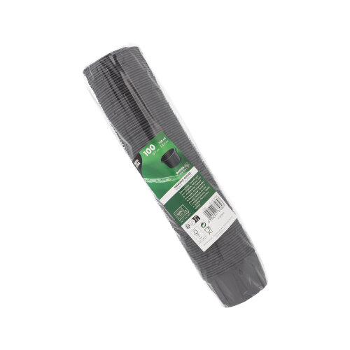 2000 Dressingbecher, Papier 110 ml Ø 7 cm · 4,2 cm schwarz 36000 Dressingbecher, Papier 110 ml Ø 7 cm · 4,2 cm schwarz