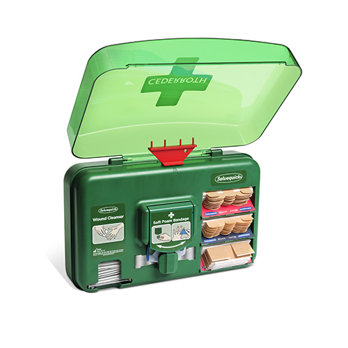 Cederroth Wound Care Dispenser, Pflasterspender 20,3 cm x 30,6 cm x 15,5 cm grün