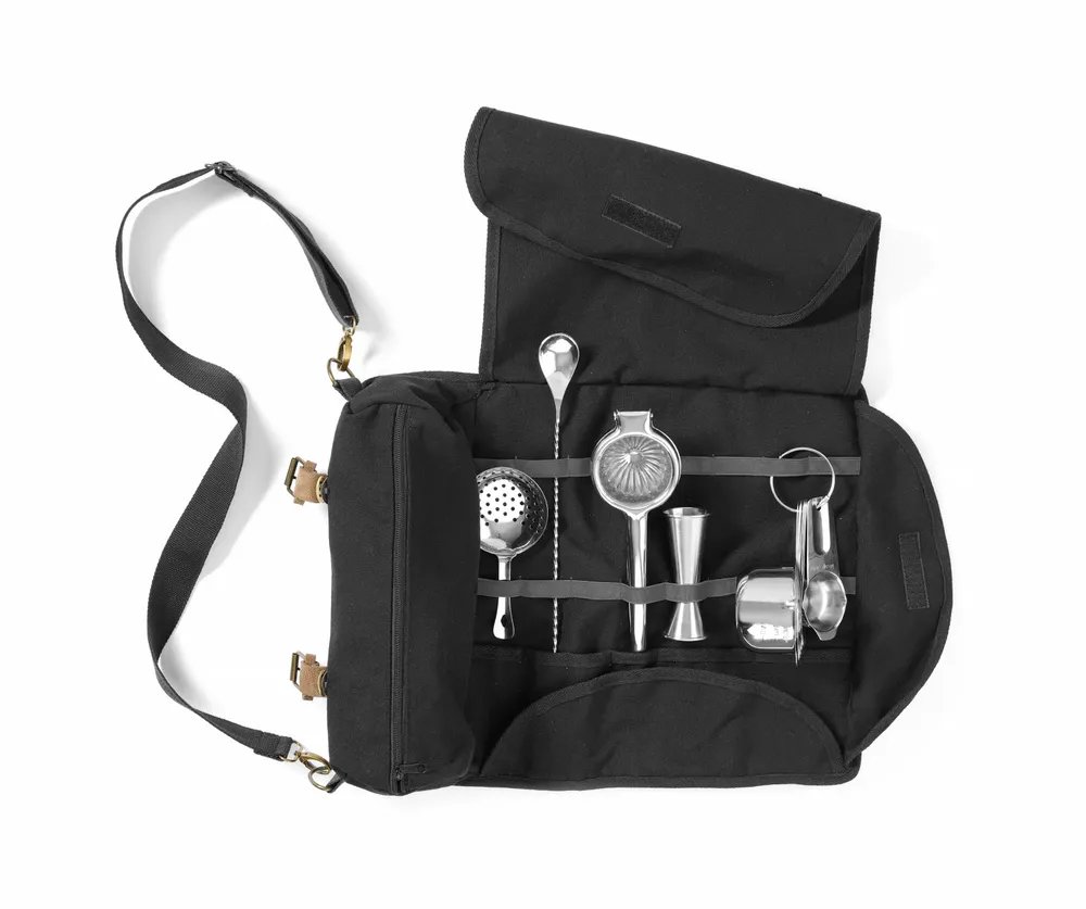 Barzubehörtasche, BarUp, Schwarz, 210x370x(H)70mm