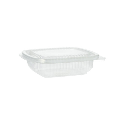 6000 Verpackungsbecher mit Klappdeckeln, PP rechteckig 150 ml 4 cm x 11,5 cm x 12 cm transparent