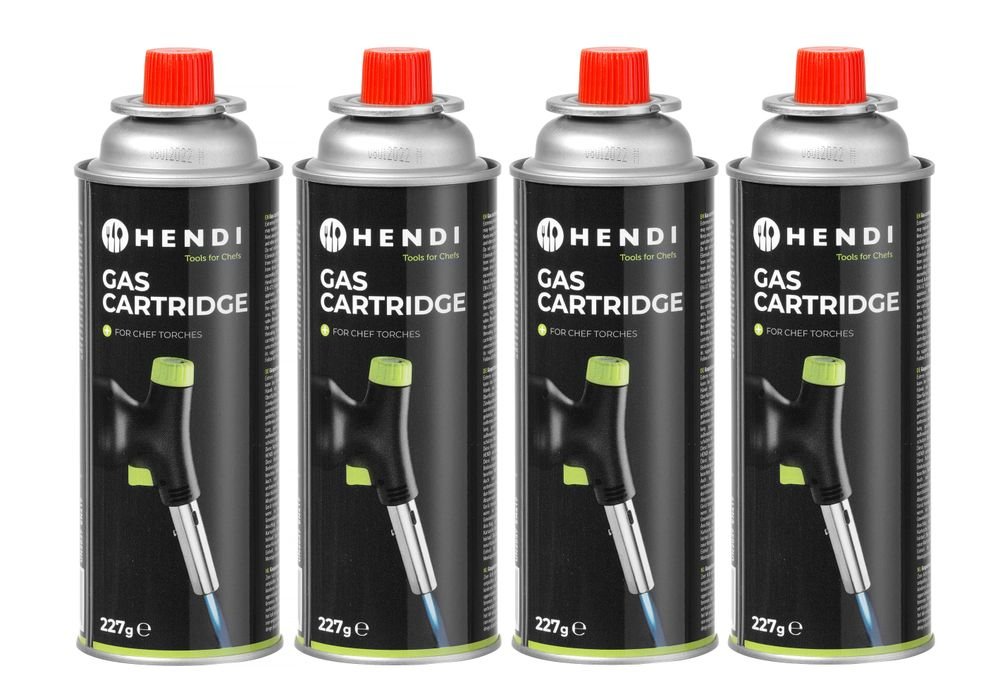 Flüssiggas-Kartuschen (LPG), HENDI, 4 Stk