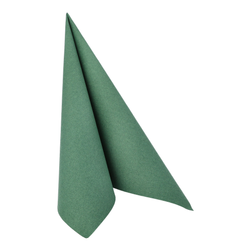 12500 Servietten "ROYAL Collection" 1/4-Falz 40 cm x 40 cm dunkelgrün in Papierverpackung
