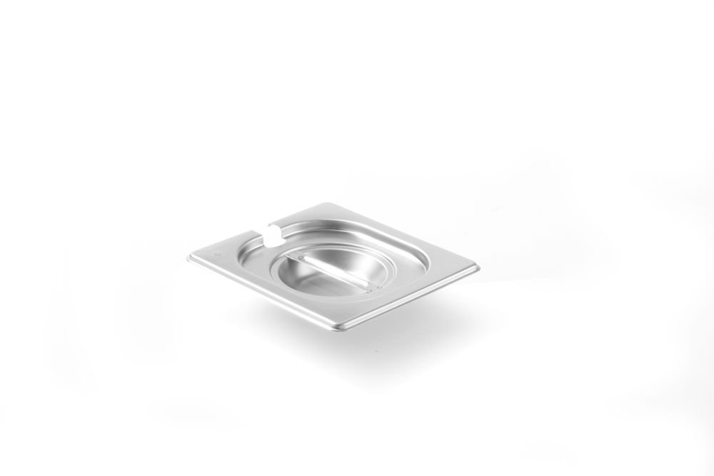 Gastronorm-Deckel mit Löffelaussparung, HENDI, Kitchen Line, GN 1/6, 176x162mm
