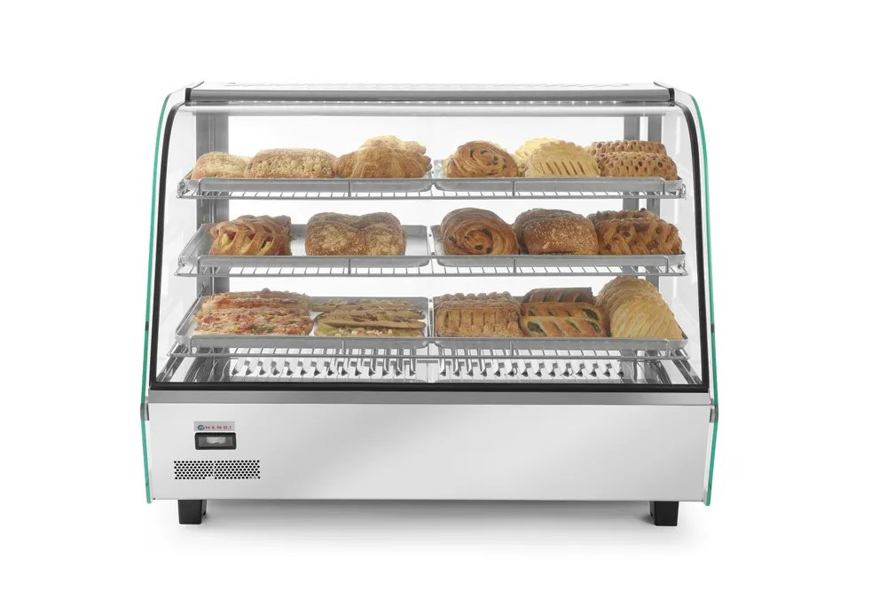 Beheiztes Thekendisplay, 160 Liter, 230V/1500W, 885x570x(H)680mm