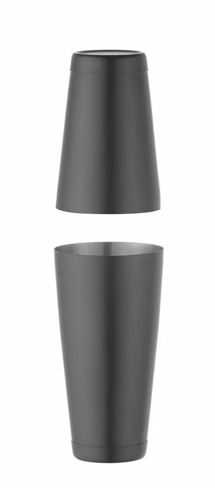 Tin-on-Tin Boston Shaker, BarUp, 0,8L, Schwarz, ⌀90mm Tin-on-Tin Boston Shaker, BarUp, 0,8L, Schwarz, ⌀90mm