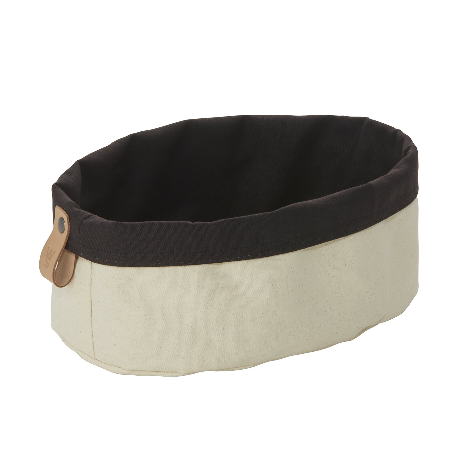 Brottasche FLIP COTTON, 25 x 18 x 12 cm, schwarz/cream, Canvas Brottasche FLIP COTTON, 25 x 18 x 12 cm, schwarz/cream, Canvas