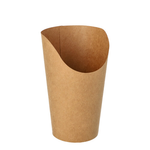 10000 Wrap Cups, Pappe 470 ml 13,4 cm x 6 cm x 8 cm braun