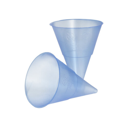 90000 Spitzbecher, PP 115 ml Ø 7,03 cm · 9,5 cm blau Blue Cone