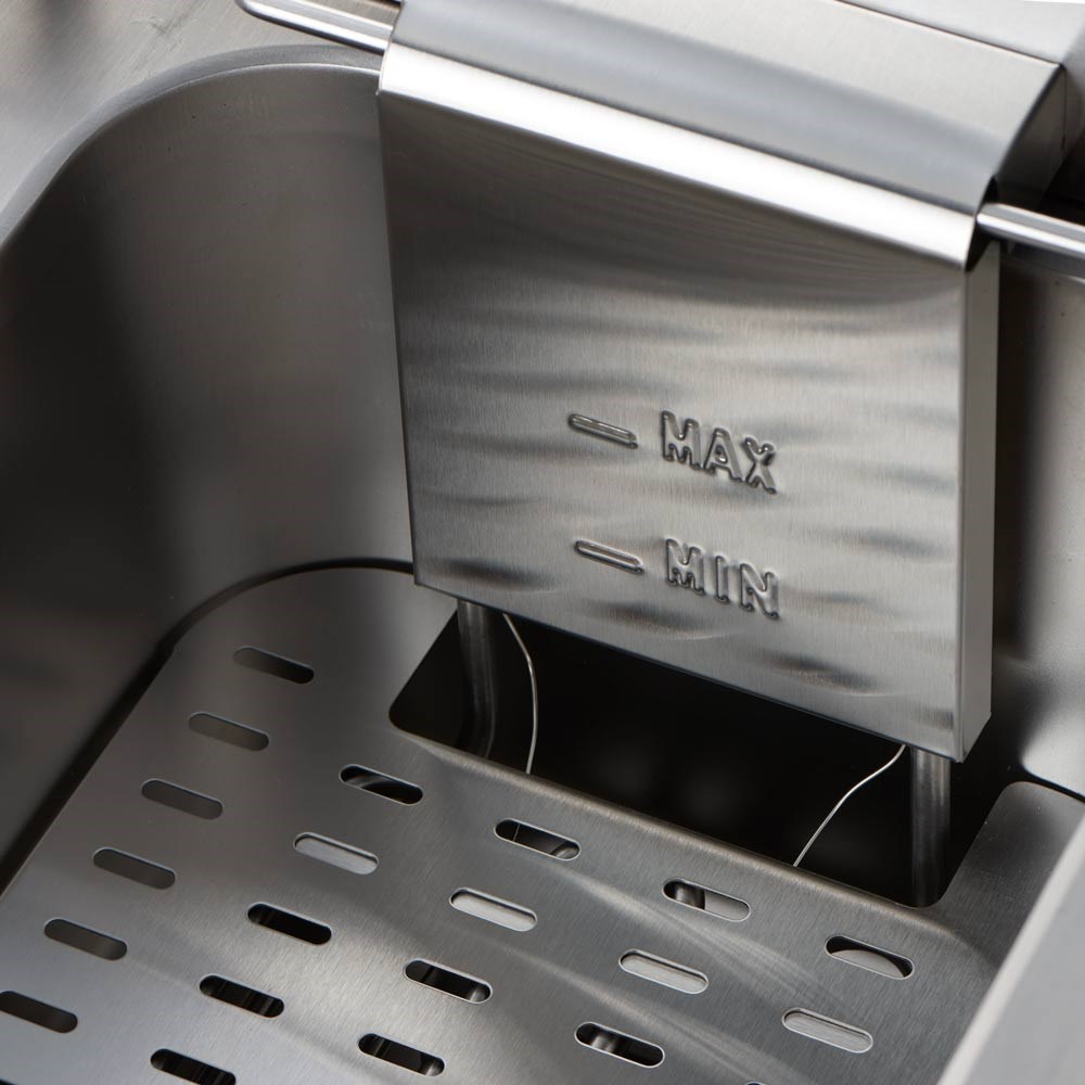 Doppel-Fritteuse CATERINA, 2x8 Liter, 415x430x315 mm (BxTxH), 2x 2 kW 230 V Doppel-Fritteuse CATERINA, 2x8 Liter, 415x430x315 mm (BxTxH), 2x 2 kW 230 V