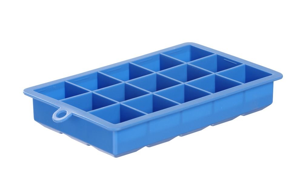 Eiswürfelform, kleine Würfel, BarUp, Blau, 190x120x(H)35mm