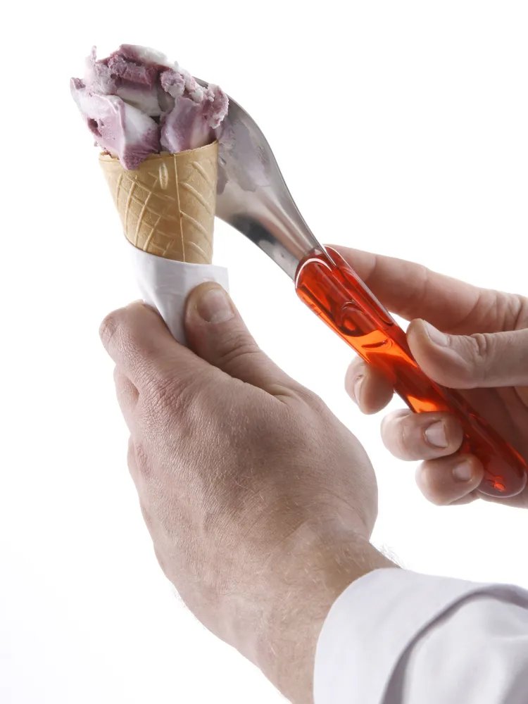 Eiscremespatel, Rot, (L)260mm Eiscremespatel, Rot, (L)260mm