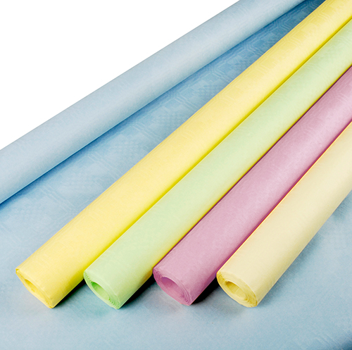 25 Papiertischtuch mit Damastprägung 8 m x 1 m farbig sortiert 400 Papiertischtuch mit Damastprägung 8 m x 1 m farbig sortiert