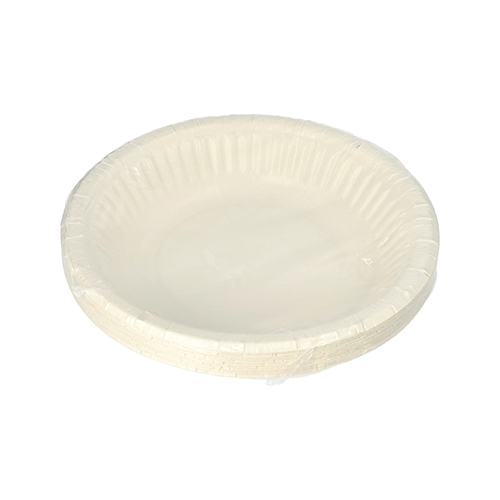 9000 Schalen, Pappe rund Ø 19 cm · 3 cm weiss