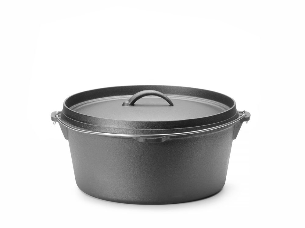 Gusseisentopf, HENDI, 7,2L, Schwarz, ⌀310x(H)155mm