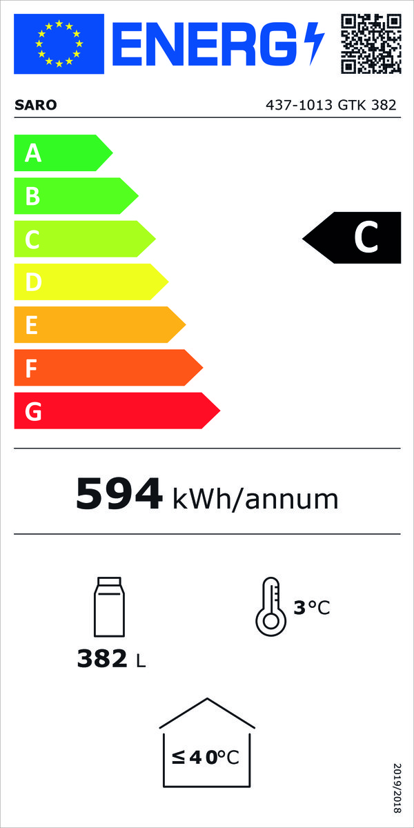 GetränkekühlschrankmitWerbetafel,ModellGTK382